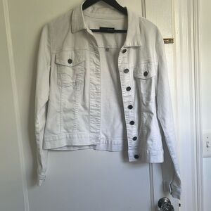 Kut from the Kloth white denim jacket